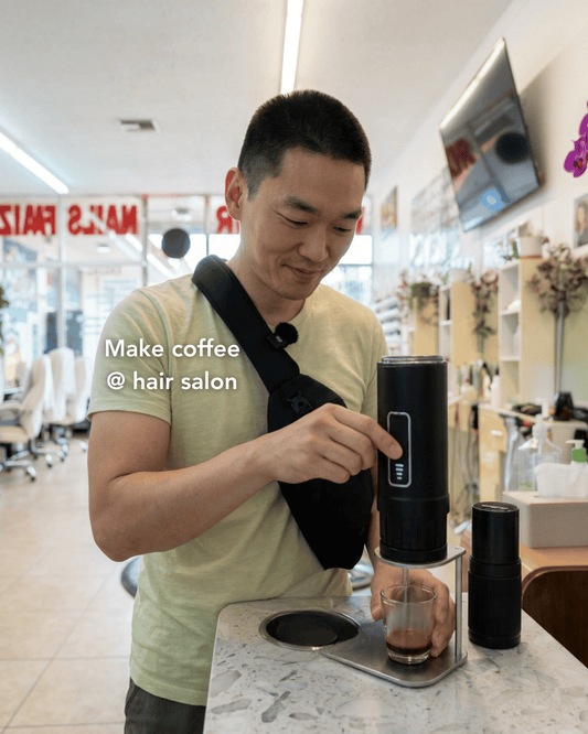 I Brought a Portable Espresso Machine to a Hair Salon